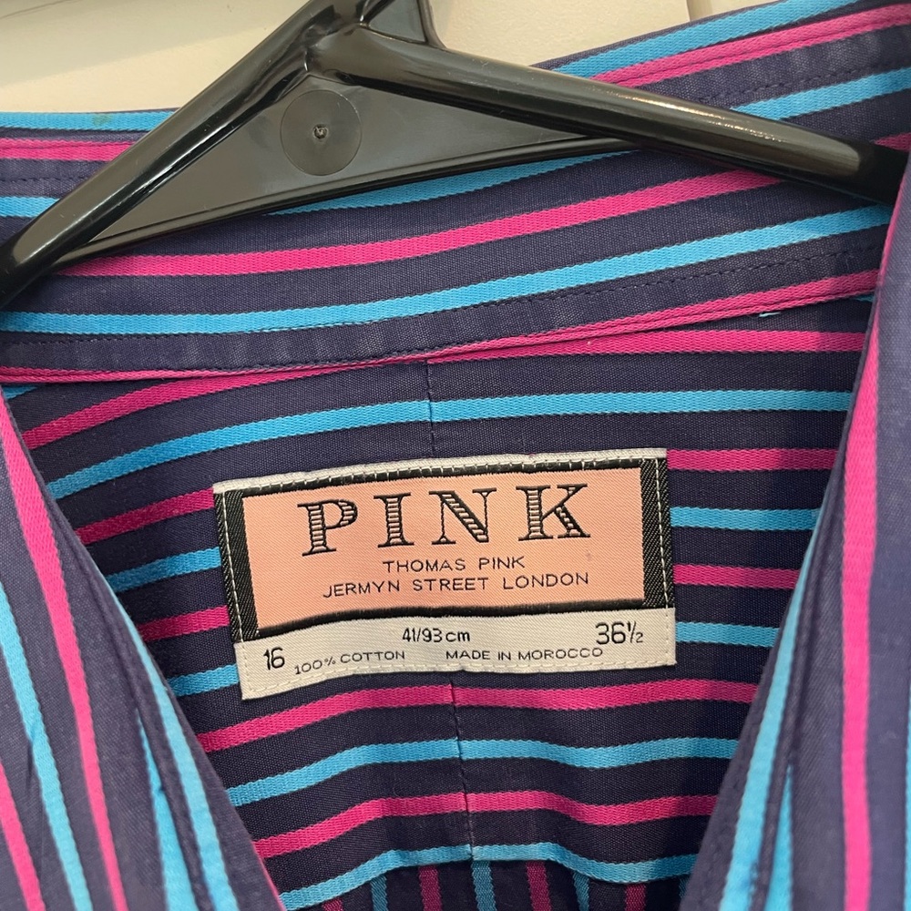 Thomas Pink Striped Shirt